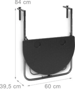 Relaxdays Balkontafel Inklapbaar, Balkon Tafel Rotan, Hangtafel Reling - Zwart 25 Relaxdays Balkontafel Inklapbaar, Balkon Tafel Rotan, Hangtafel Reling - Zwart -Tuinmeubelen Winkel 1006x1200 3