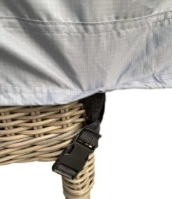 COVER UP HOC - Diamond Hoes Tuinmeubelen- 250x250x90 Cm - Tuinset Beschermhoes Waterdicht Met Stormbanden, Trekkoord En Afwaterings HOCCIE - Zilvergrijze Hoes Tuinmeubels -Tuinmeubelen Winkel 1041x1200