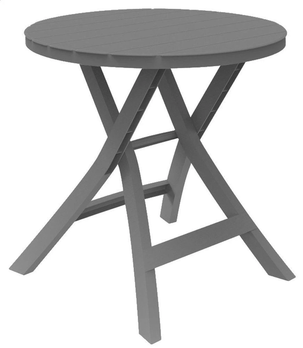 Allibert - Tuintafel - Oregon - Ø 70 Cm - Kunststof - Opklapbaar 3 Allibert - Tuintafel - Oregon - Ø 70 Cm - Kunststof - Opklapbaar