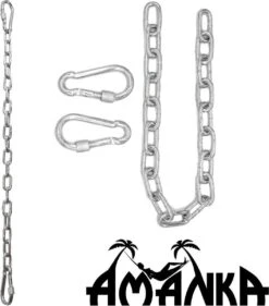 2x 50cm Hangende Stoelketting Tot 230kg - 4 Karabiners - Schommel Hangmat Bokszak Ophanging -Tuinmeubelen Winkel 1056x1200