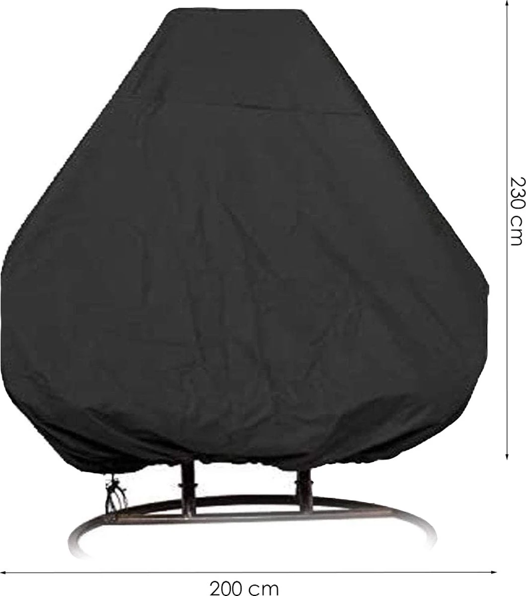 Egg Swing Beschermhoes - 2-Persoons Hangstoel - Beschermhoes Hangstoel Egg - Waterproof - Universeel Model 4 Egg Swing Beschermhoes - 2-Persoons Hangstoel - Beschermhoes Hangstoel Egg - Waterproof - Universeel Model - Afbeelding 2