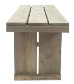 Toulouse Tuinbank Zonder Rugleuning - Licht Grijs - 118 Cm - Houten Tuinbank - Steigerhouten Tuinbank - Tuinbankje -Tuinmeubelen Winkel 1060x1200