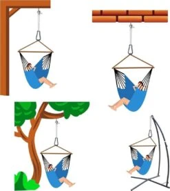 Metalen Ophangset Tot 160kg - Massieve Bevestiging Set Voor Hangstoel Hangmat - Plafond Wand Montage -Tuinmeubelen Winkel 1071x1200