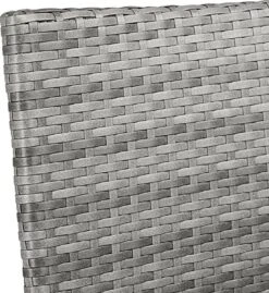 Casaria Polyrattan Tuinstoelen – 4 Stuks Stapelbaar – Grijs -Tuinmeubelen Winkel 1102x1200 3