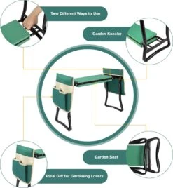 Uten - Kniebankje Tuin - Knie Steun - Tuinkruk Inklapbaar - Kniesteun Tuinieren - Kniekussen - Tot 150 Kg - Groen 17 Uten - Kniebankje Tuin - Knie Steun - Tuinkruk Inklapbaar - Kniesteun Tuinieren - Kniekussen - Tot 150 Kg - Groen -Tuinmeubelen Winkel 1104x1200