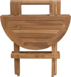 Picknicktafel Rond - Bijzettafel Voor Buiten - - Inklapbare Picknicktafel - Kleine Klaptafel Met Handvat - 50cm -Tuinmeubelen Winkel 1110x1200