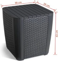 ALLIBERT Keter Luzon Opbergtafel - 39x39x43cm - Donkergrijs 29 ALLIBERT Keter Luzon Opbergtafel - 39x39x43cm - Donkergrijs -Tuinmeubelen Winkel 1144x1200 1
