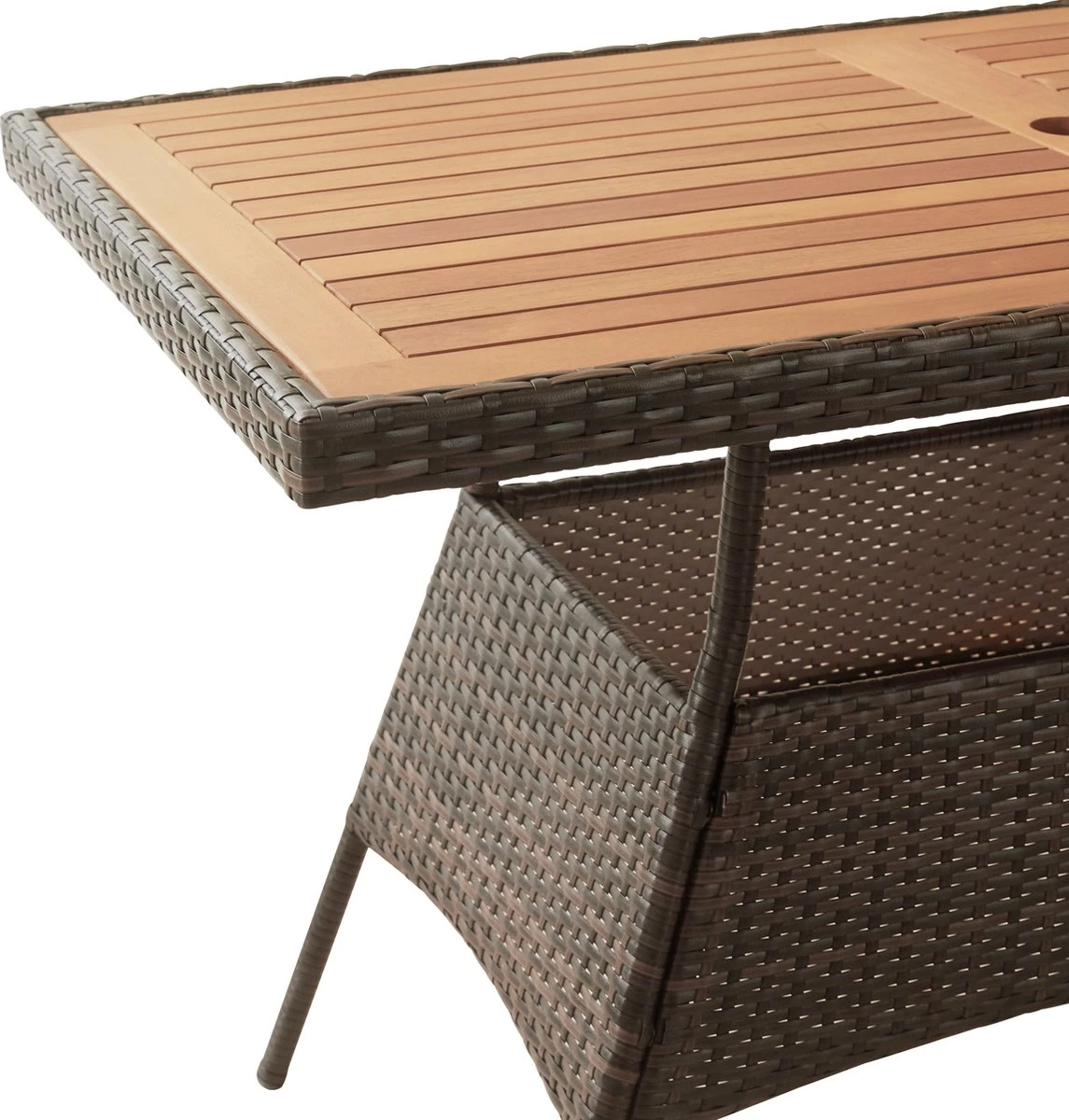 Teamson Home 5-Delig Diningset - Tuinset - Tuinmeubelen - Tafel En 4 Stoelen - Voor Maximaal 4 Personen - Massief Houten Tafelblad - Bruin - 244 X 132 X 84 (cm) 9 Teamson Home 5-Delig Diningset - Tuinset - Tuinmeubelen - Tafel En 4 Stoelen - Voor Maximaal 4 Personen - Massief Houten Tafelblad - Bruin - 244 X 132 X 84 (cm) - Afbeelding 7