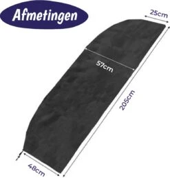 Merkloos Parasolhoes Met Rits En Trekkoord – Beschermhoes Voor Zweefparasol & Staande Parasol – Waterdicht Afdekhoes – Hoes Voor Hangparasol – Inclusief Opberghoes – Zwart - 205 Cm -Tuinmeubelen Winkel 1149x1200