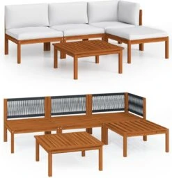Decoways - 5-delige Loungeset Met Kussens Massief Acaciahout Crèmekleurig 33 Decoways - 5-delige Loungeset Met Kussens Massief Acaciahout Crèmekleurig -Tuinmeubelen Winkel 1157x1200