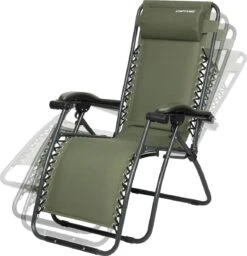 Capture Outdoor, Opklapbare Luxe Ligstoel "Relax RZ-1", Verstelbare Rugleuning, Luxe Armleuningen, Opgespannen Gevoerd Doek, Afneembaar Kussen, … -Tuinmeubelen Winkel 1160x1200