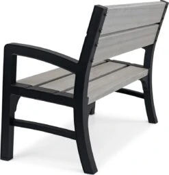 Keter Montero Tuinbank – 2-personen - 120x61x91cm - Grafiet -Tuinmeubelen Winkel 1161x1200
