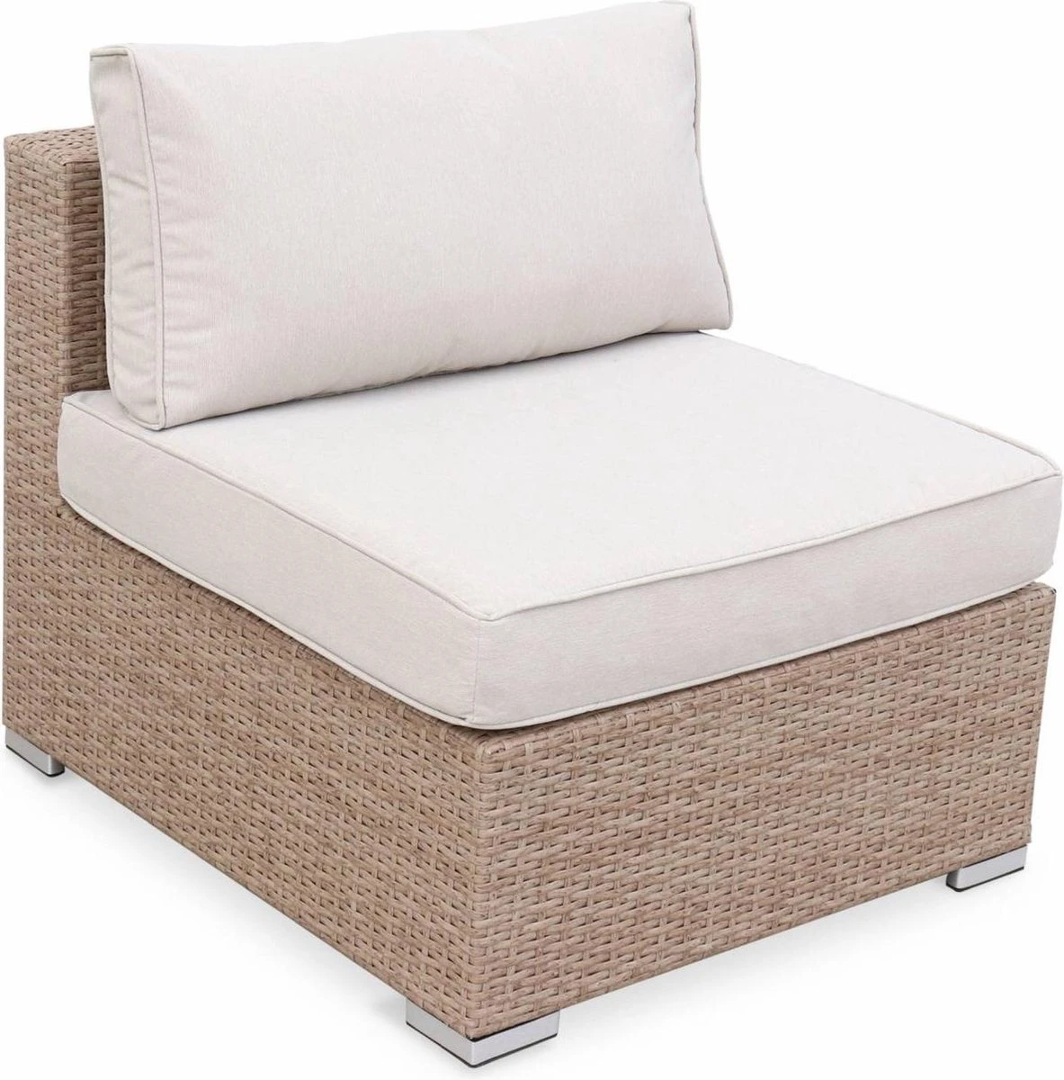 Alice's Garden Loungeset Napoli - 5 Plaatsen - Wicker - 6 Elementen - Beige/Beige 10 Alice's Garden Loungeset Napoli - 5 Plaatsen - Wicker - 6 Elementen - Beige/Beige - Afbeelding 8