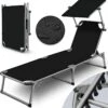 Sens Design Zonnebed - Ligbed Inklapbaar Met Zonneklep - Zwart -Tuinmeubelen Winkel 1188x1200 1