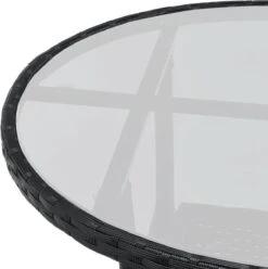 Polyrotan Balkonset - Bayamo - 3-delig - Zwart -Tuinmeubelen Winkel 1195x1200 2