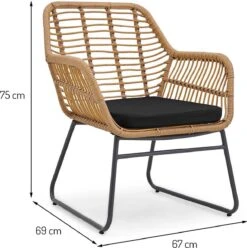 Milton & Oldbrook Tuinset 4-delig Kilsund Naturel -Tuinmeubelen Winkel 1196x1200 5