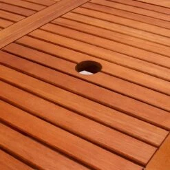 Merkloos Tuintafel Acaciahout - 160x85x75cm - FSC-gecertificeerd -Tuinmeubelen Winkel 1198x1200 6