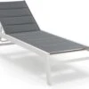 Blumfeldt Renazzo Lounge Ligstoel - Ligbed Voor De Tuin - Aluminium Tuinstoel - 6 Standen - Waterafstotend - Bekleding Van 70 % Pvc En 30 % Polyetheen - Grijs -Tuinmeubelen Winkel 1200x1000