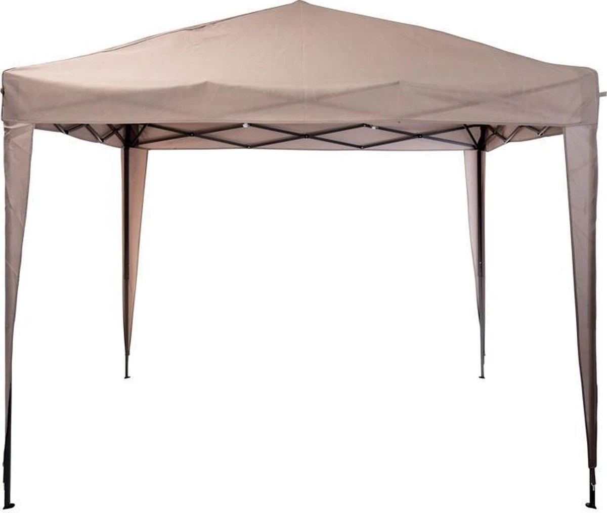 Ambiance Easy-up Partytent - 3x3m - Opvouwbaar - Taupe 4 Ambiance Easy-up Partytent - 3x3m - Opvouwbaar - Taupe - Afbeelding 2