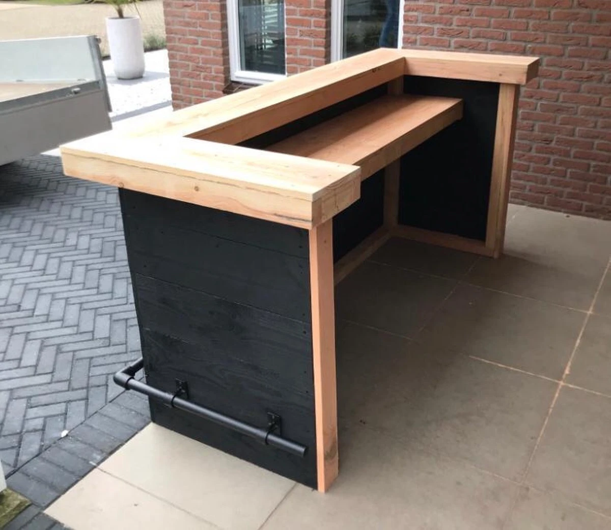 Tuinbar Douglashout - JB WoodWorkers - Bar Dalfsen - Tuin En Overkapping 4 Tuinbar Douglashout - JB WoodWorkers - Bar Dalfsen - Tuin En Overkapping - Afbeelding 2