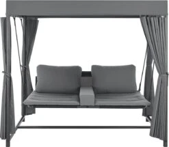 Schommelbank / Ligbank Kassandra - Donkergrijs -Tuinmeubelen Winkel 1200x1046