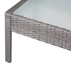 Casaria Polyrattan Loungeset – 2 Stoelen 1 Bank 1 Tafel - Antraciet -Tuinmeubelen Winkel 1200x1058 2