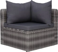 VidaXL 3-delige Loungeset Met Kussens Poly Rattan Grijs -Tuinmeubelen Winkel 1200x1078 3