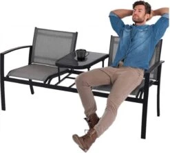 Pro Garden ProGarden Tuinbankje Met Tafel Tweepersoons -Tuinmeubelen Winkel 1200x1081