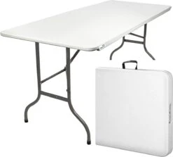 MaxxGarden Klaptafel - Inklapbare Tafel - Opvouwbare Tuintafel - Weerbestendig - Inclusief Handvat - 180x70x74 -Tuinmeubelen Winkel 1200x1085 3