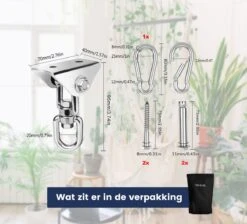 Plafondhaak - Ophangen Bokszak, Schommel En Hangstoel - Ophangsysteem - Ophanghaak - Plafondbeugel - RVS – 500kg Tilgewicht -Tuinmeubelen Winkel 1200x1087 1