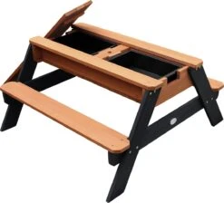 AXI Nick Zand & Water Picknicktafel In Antraciet/Bruin - Parasol Blauw/Wit - Picknick Tafel Voor Kinderen Van Hout -Tuinmeubelen Winkel 1200x1087 3