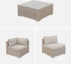 Alice's Garden Loungeset Napoli - 5 Plaatsen - Wicker - 6 Elementen - Beige/Beige 16 Alice's Garden Loungeset Napoli - 5 Plaatsen - Wicker - 6 Elementen - Beige/Beige -Tuinmeubelen Winkel 1200x1088 2