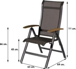 Hartman Alice Verstelbare Tuinstoel - Grijs -Tuinmeubelen Winkel 1200x1100 1