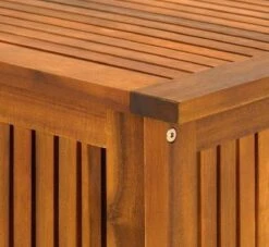 Casaria Opbergbox Acacia Hout – Weerbestendig 115cm - Bruin -Tuinmeubelen Winkel 1200x1102 1