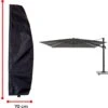 Luxe Parasolhoes Met Rits En Stok Voor Zweefparasol | 265 X 70 Cm | Waterdicht | Rits En Stok | Geschikt Voor Parasol Van 300 Cm | Zwart -Tuinmeubelen Winkel 1200x1104 1