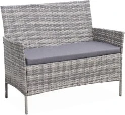 Alice's Garden Loungeset Moltès - 4 Plaatsen - Wicker - Kleine Set - Tinten Grijs/grijs -Tuinmeubelen Winkel 1200x1108 2