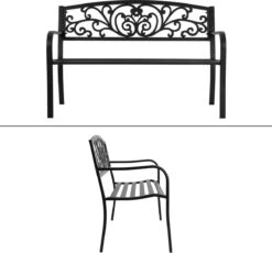 Pro Garden Tuinbank -127 X 60 - Metaal 13 Pro Garden Tuinbank -127 X 60 - Metaal -Tuinmeubelen Winkel 1200x1117 1