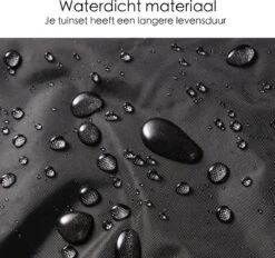 Merkloos Beschermhoes Voor Tuinmeubelen - 250x250x90cm - Zwart -Tuinmeubelen Winkel 1200x1129