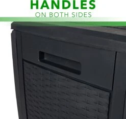 Opbergbox 310L UV-Bestendig Weerbestendig Wielen Tuinbox Rotan-look Antraciet -Tuinmeubelen Winkel 1200x1131 6