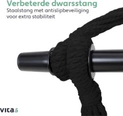 Vita5 XXL Hangstoel | Binnen&Buiten Hangnest | Incl. 2 Kussens En Boekenvak | Volwassenen&Kinderen | Hangmatstoel Tot 225kg | Grijs -Tuinmeubelen Winkel 1200x1133 1