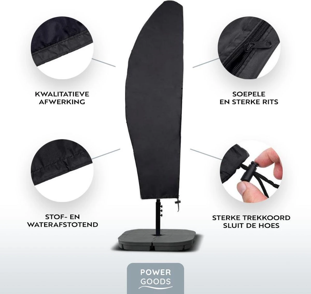 Power Goods Parasolhoes XXL Voor Zweefparasol – Parasolhoes Met Rits En Stok – Parasolhoes Staande Parasol – Tuinmeubelhoezen – Beschermhoes Zweefparasol – Waterproof – Anti-UV – 280 X 81 Cm 9 Power Goods Parasolhoes XXL Voor Zweefparasol – Parasolhoes Met Rits En Stok – Parasolhoes Staande Parasol – Tuinmeubelhoezen – Beschermhoes Zweefparasol – Waterproof – Anti-UV – 280 X 81 Cm - Afbeelding 7
