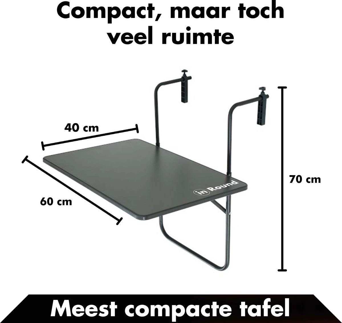 Balkontafel Inklapbaar – Zwart – 60 X 60 X 70 Cm – Hout Balkontafeltje Hangend Balkonbar Balkontafels Opklapbaar Hangtafel Balcony Table – Ophangbaar Voor Aan Het Balkon – Vouwtafel Wandtafel Inklapbare Tafel – Bijzettafel – Buiten Tafeltje Klaptafel 8 Balkontafel Inklapbaar – Zwart – 60 X 60 X 70 Cm – Hout Balkontafeltje Hangend Balkonbar Balkontafels Opklapbaar Hangtafel Balcony Table – Ophangbaar Voor Aan Het Balkon – Vouwtafel Wandtafel Inklapbare Tafel – Bijzettafel – Buiten Tafeltje Klaptafel - Afbeelding 6