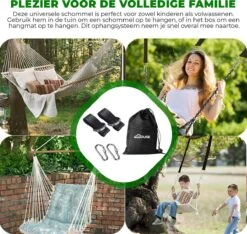 4House Ophang Koord Voor Hangmat, Hangstoel / Schommel - Hangmat Bevestigingsset Inclusief Haken - Karabijnhaak - Hangmat Standaard -Schommelophangset - Hangmat Ophangsysteem -150cm - Tot 1000kg - Boomvriendelijke Hangmat Ophangset - Set Van 2Stuks -Tuinmeubelen Winkel 1200x1138 6