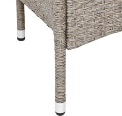 Casaria Tuinbank Polyrattan - 2-Zits Incl.Tafel - Weerbestendig Beige -Tuinmeubelen Winkel 1200x1141 1