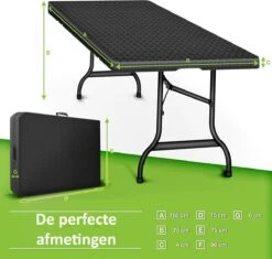 Sens Design Tuintafel Kunststof - Campingtafel Inklapbaar - Rotan-Look -Tuinmeubelen Winkel 1200x1142 1