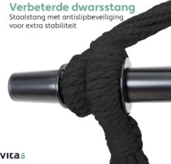 Vita5 XXL Hangstoel | Binnen&Buiten Hangnest | Incl. 2 Kussens En Boekenvak | Volwassenen&Kinderen | Hangmatstoel Tot 225kg | Donkergroen -Tuinmeubelen Winkel 1200x1152 1
