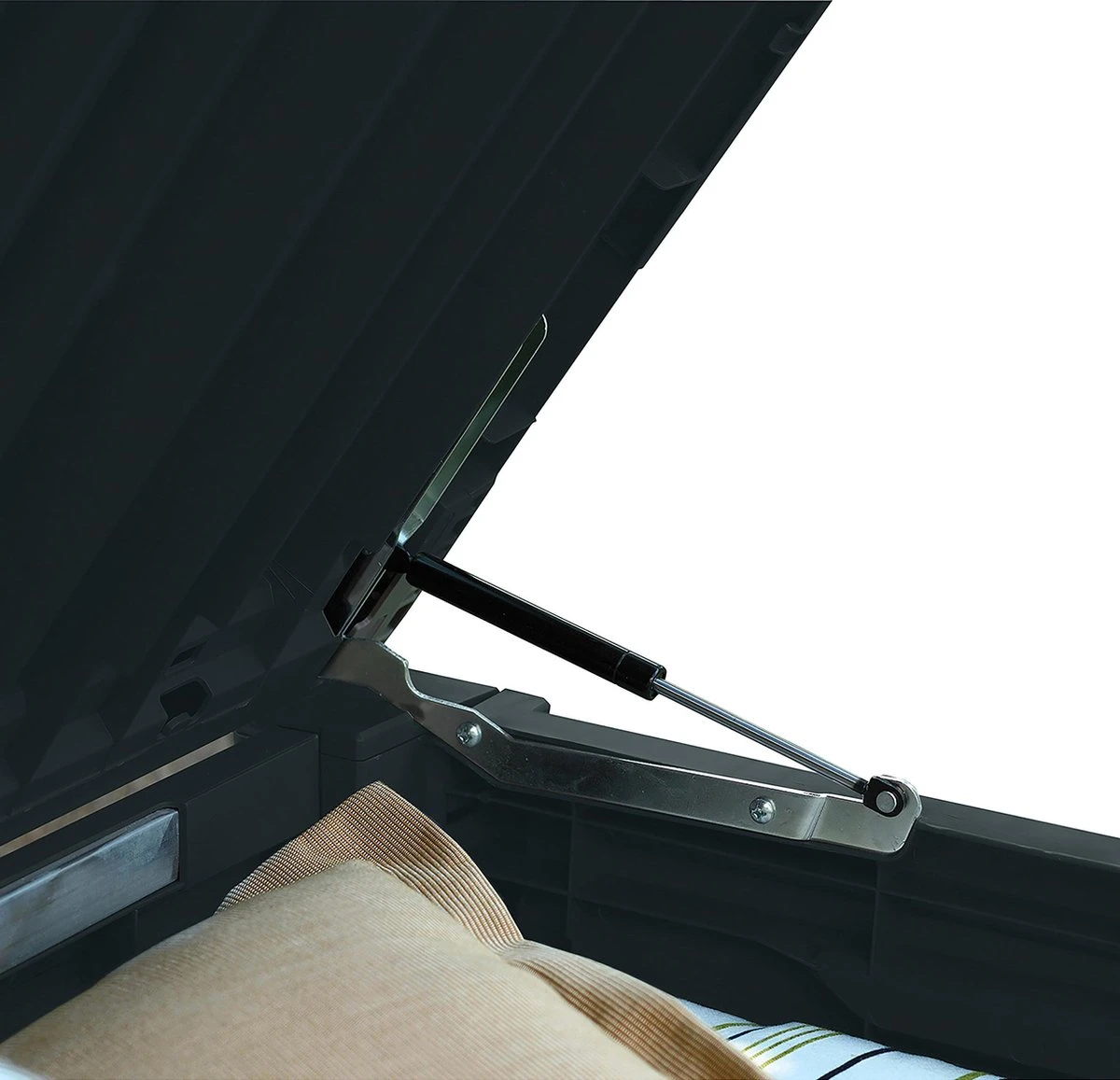 Keter Rockwood Opbergbox - 570L - 155x72.4x64.4cm - Grafiet 11 Keter Rockwood Opbergbox - 570L - 155x72.4x64.4cm - Grafiet - Afbeelding 9