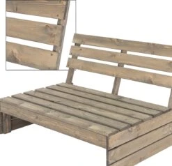 Pro Garden Palletbank - 120 Cm - 2-zits -Tuinmeubelen Winkel 1200x1158 1