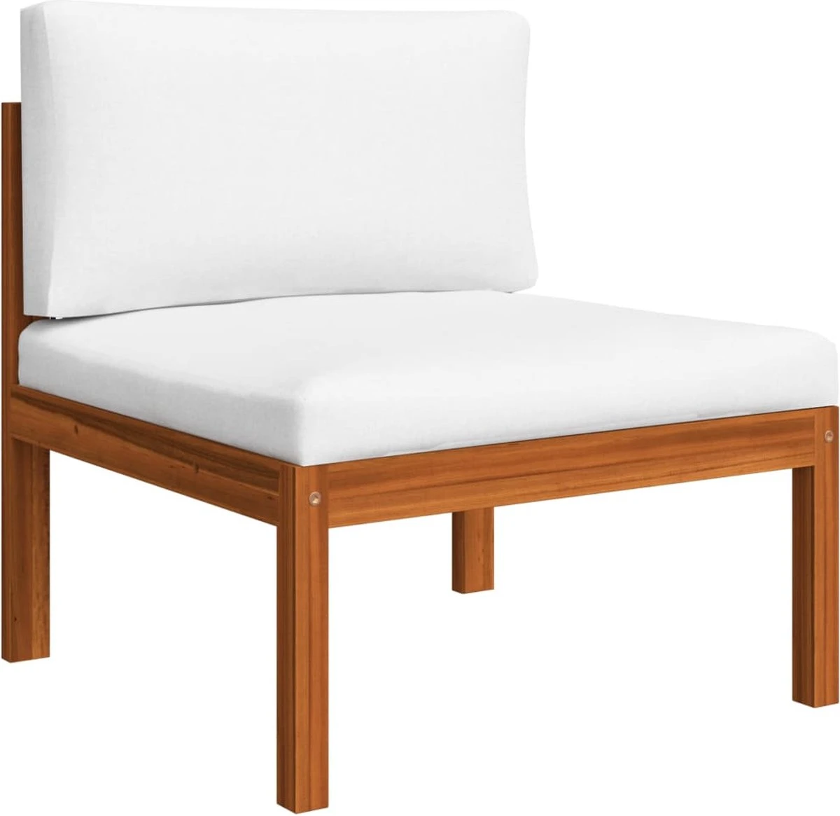 Decoways - 5-delige Loungeset Met Kussens Massief Acaciahout Crèmekleurig 14 Decoways - 5-delige Loungeset Met Kussens Massief Acaciahout Crèmekleurig - Afbeelding 13