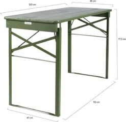 MaximaVida Inklapbare Biertafel Berlijn 120 X 50 Cm Olijfgroen - FSC Hout -Tuinmeubelen Winkel 1200x1166 2